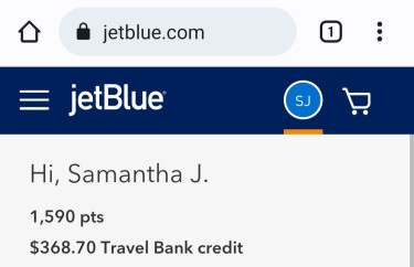 Jet Blue Travel Credit Bank