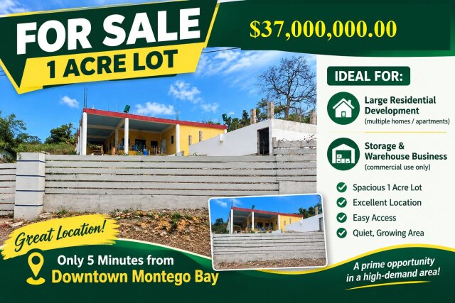 1 ACRE  WITH BUILDING