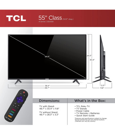 55” TLC Smart Tv For Sale