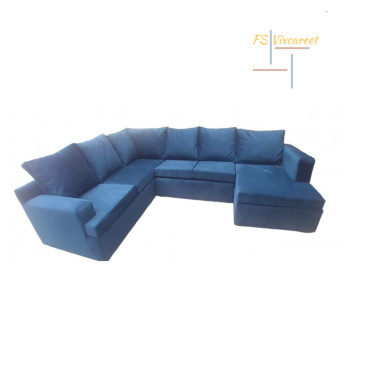 (NEW) Blue Pegasus Sectional Sofa