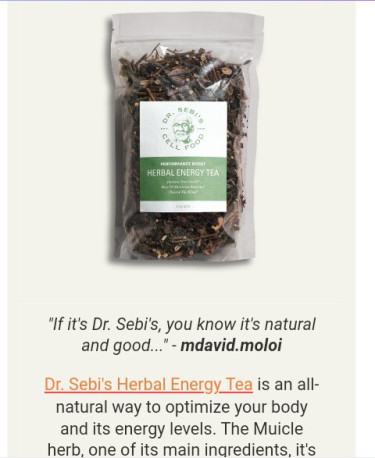Herbal Energy Tea (Performance Boost) (Dr. Sebi)