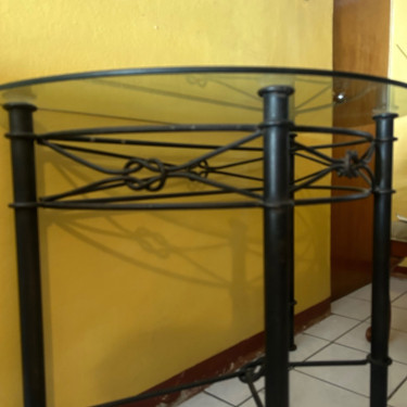 Glass Entrance Table For Sale 