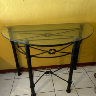 Glass Entrance Table For Sale 