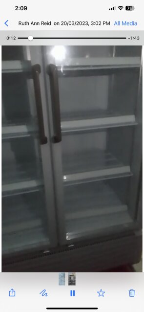 Double Door Display Refrigerator