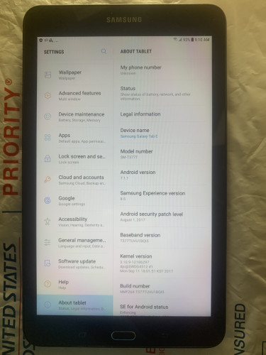 8” Samsung Galaxy Tab E With 16GB Storage, Wi-Fi O