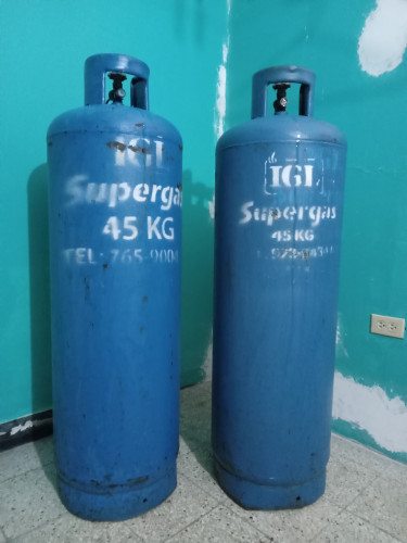 Two Empty 100lbs Cooking Gas Cylinders For Sale.