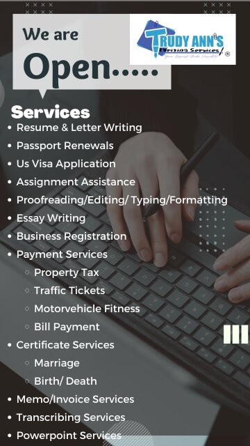 Resume Writing And Other Writing Services