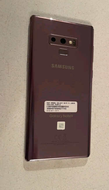 Samsung Galaxy Note 9 Lilac Purple 128gb Memory