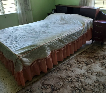 Antique Full-size Bed, With Header + Footer