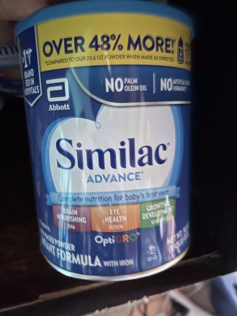 Similac Advance Infant Formula 30 Oz Can