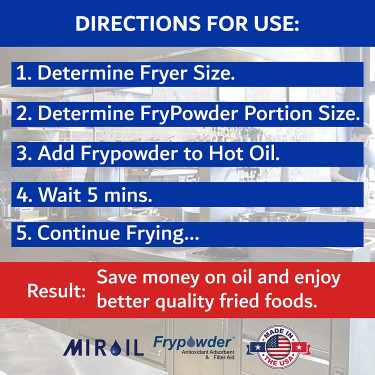 Miroil Frypowder P46C Oil Stabilizer/Filter Aid