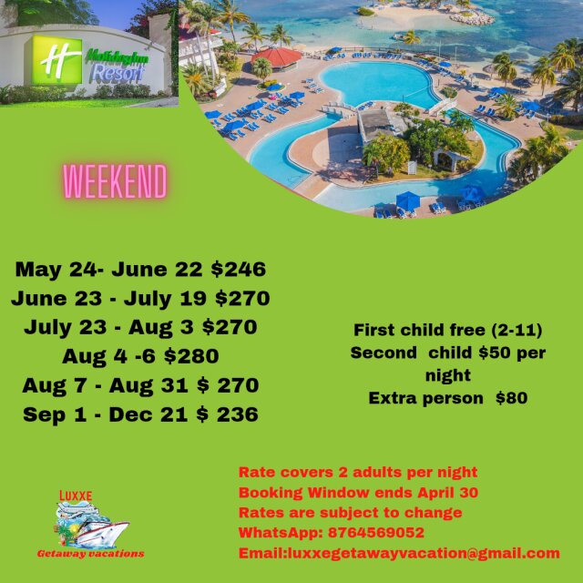 New Updated Rates For Holiday Inn