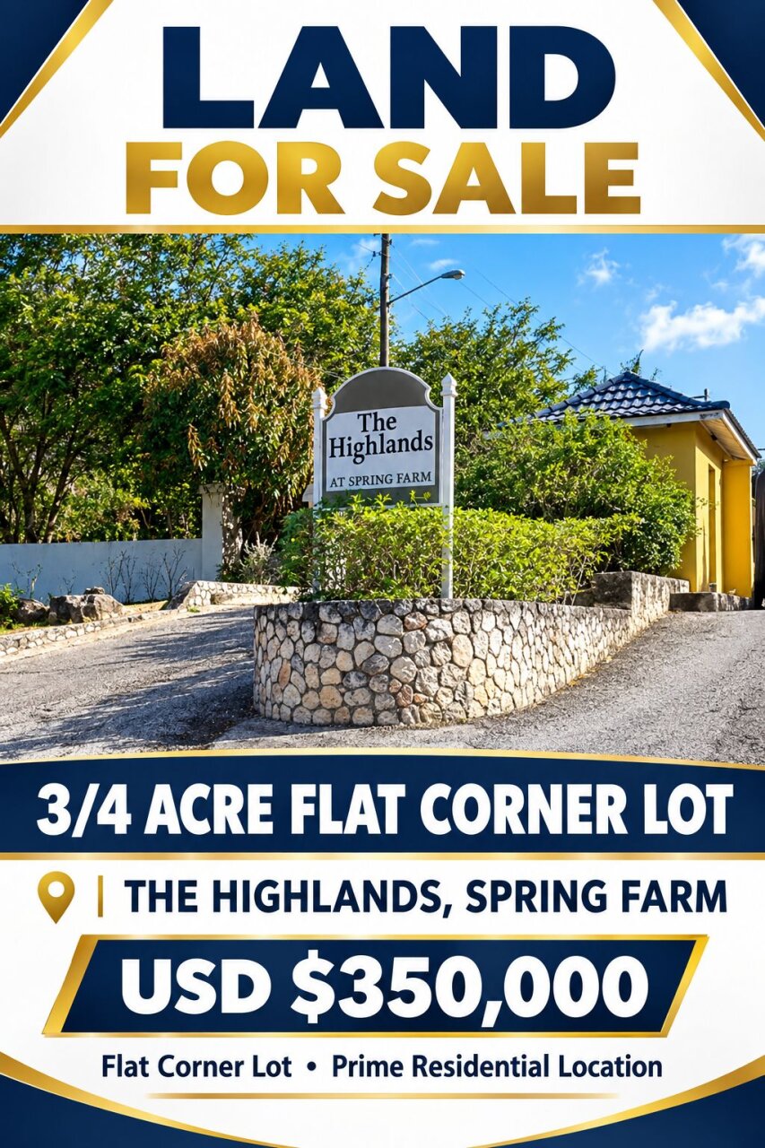 3/4 ACRE FLAT LAND