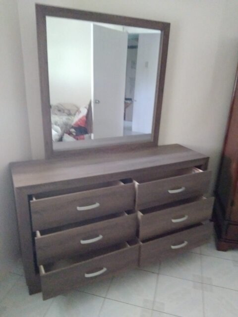 Dresser With Glass