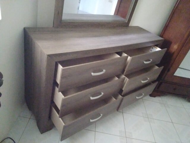 Dresser With Glass