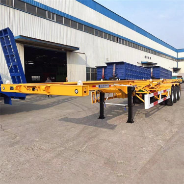 Tri Axle Chassis 40FT Container Skeleton Trailer
