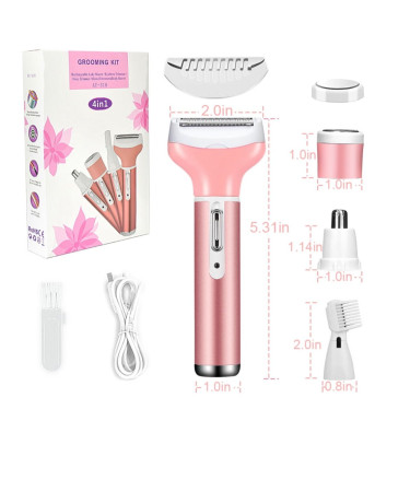 4 In 1 Women Electric Shaver 