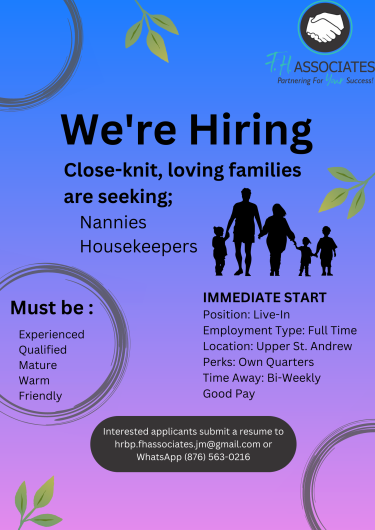 Nannies/ Housekeepers