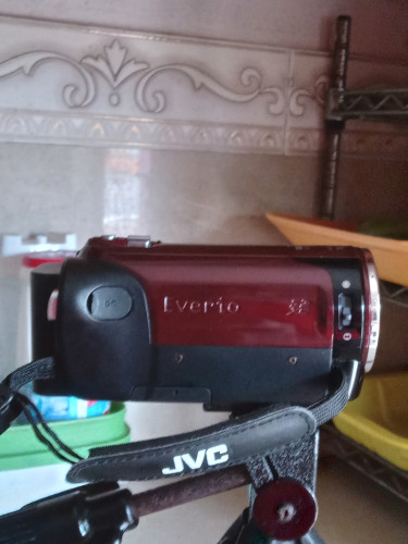 JVC HD Everio Camcorder Along With Mini Tripod