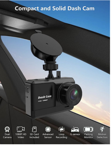 Mini Dash Cam 1080P- Front And Rear 32GB