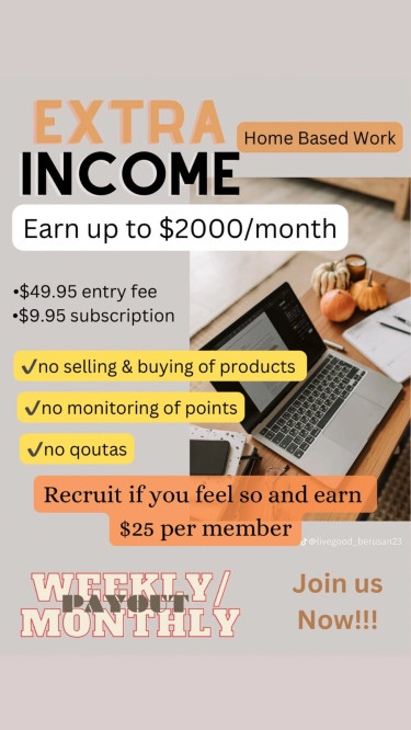 Earn Weekly And Monthly Income Online 