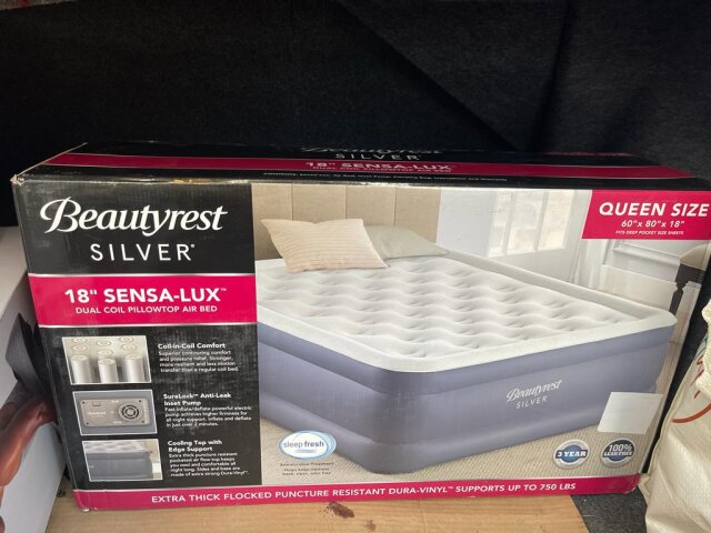 Beautyrest Pillow Top Air Mattress-Queen With Pump