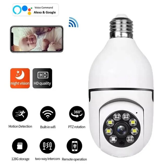 Wifi HD Surveillance Camera Bulb