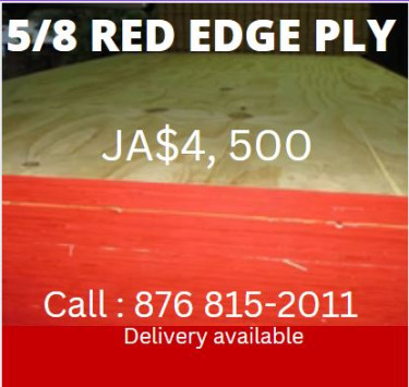 SALES -  5/8 Red Edge Ply Board 