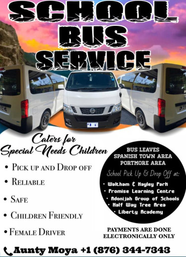 School Bus Service - Kingston And Portmore