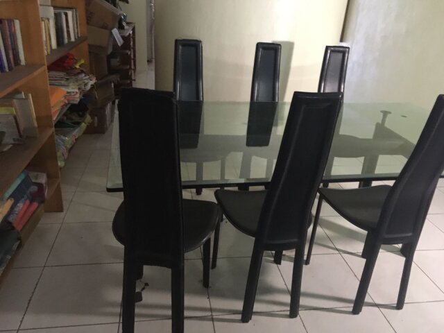 Glass Top Dining Table With Chairs