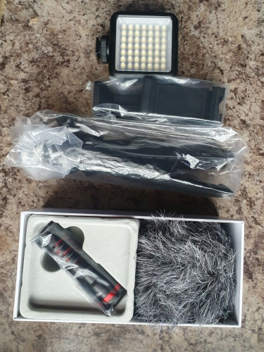 Video Microphone Kit With LED Light