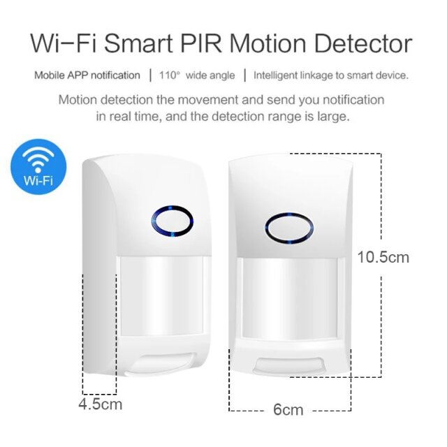 Smart WiFi Infrared Motion Detector Sensor