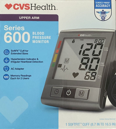 CVS Blood Pressure Monitor Series 600 (New)