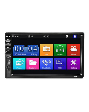7018B Double Car GPS Radio MP5 Player Touch Screen