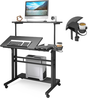 Adjustable Standing Desk With Wheels