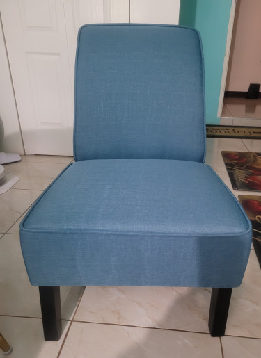 Armless Accent Sofa Chair - Teal - Pair