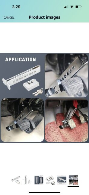 Anti-Theft Brake Pedal Clutch Lock Security Saftey