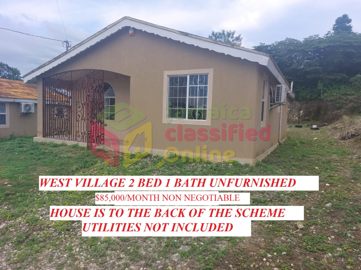 For Rent: West Village 2 Bedroom 1 Bath $85,000 - Montego Bay