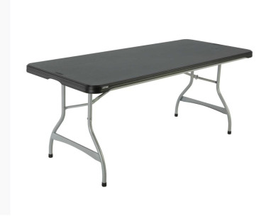 Table, Lifetime, Black 6ft