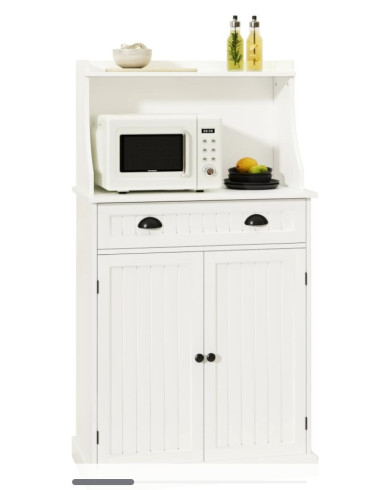 MICROWAVE CABINET WITH DRAWERS FOR STORAGE