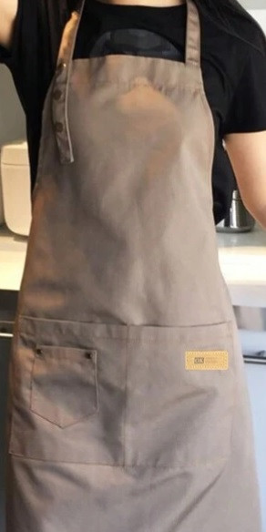 Chef Apron With Adjusting Shoulder (Khaki Colour)