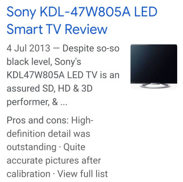 Sony Smart 3-D Tv