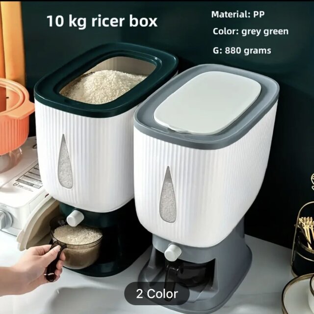 Rice Container Dispenser Bucket Pail Brand New