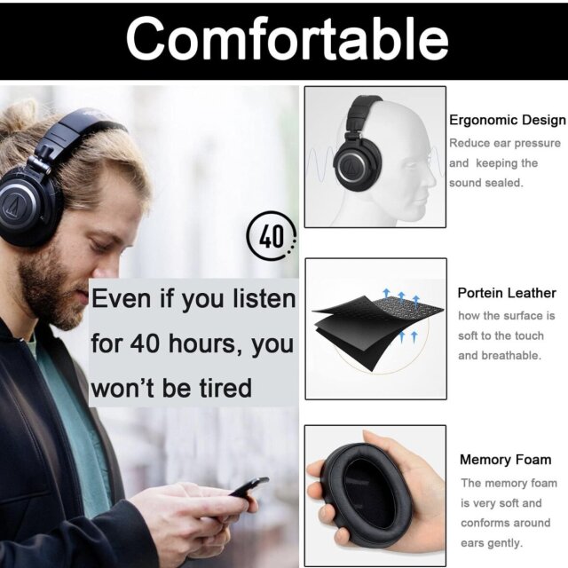 Audio Technica Headphone Pads New