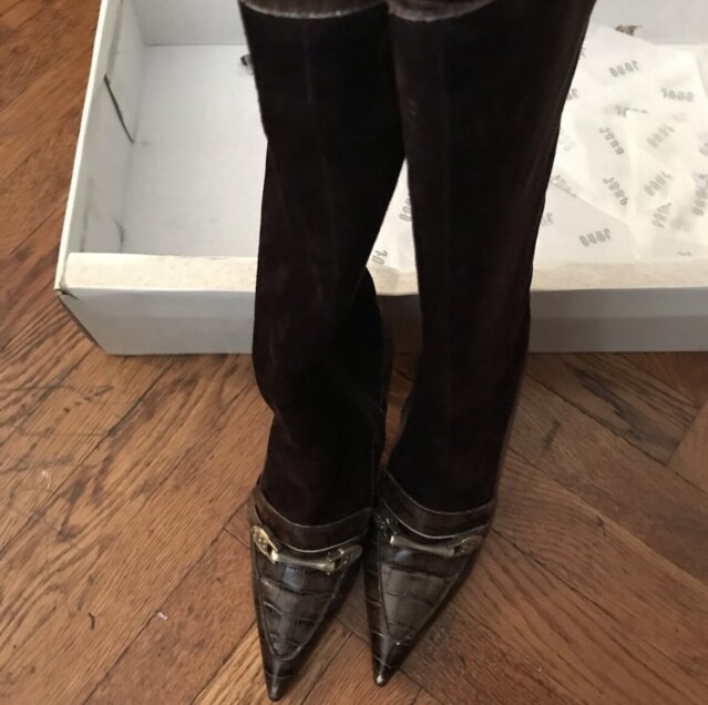 Juno Brown Leather Boots