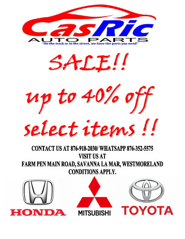 CLEARANCE SALE ON ALL NEW AND USED PARTS !!