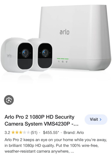 Arlo Pro 2 Security System And Two Cameras