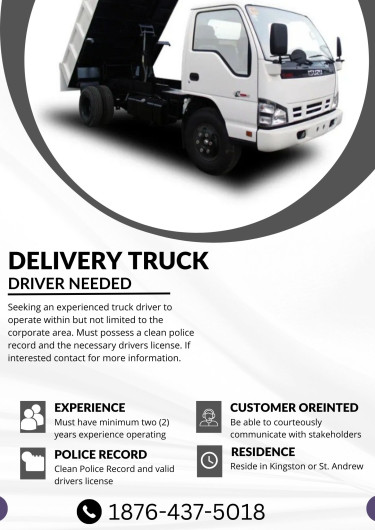 Delivery Truck Driver Needed