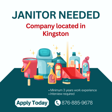 Janitor For Company In Kingston