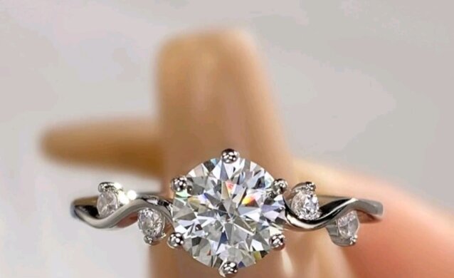 Moissanite Sterling Silver